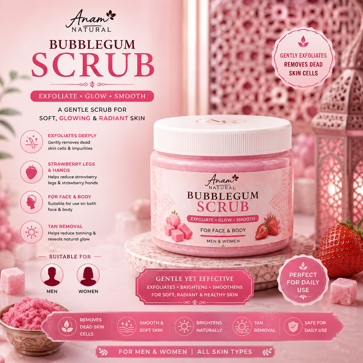 Bubblegum Scrub 100gm