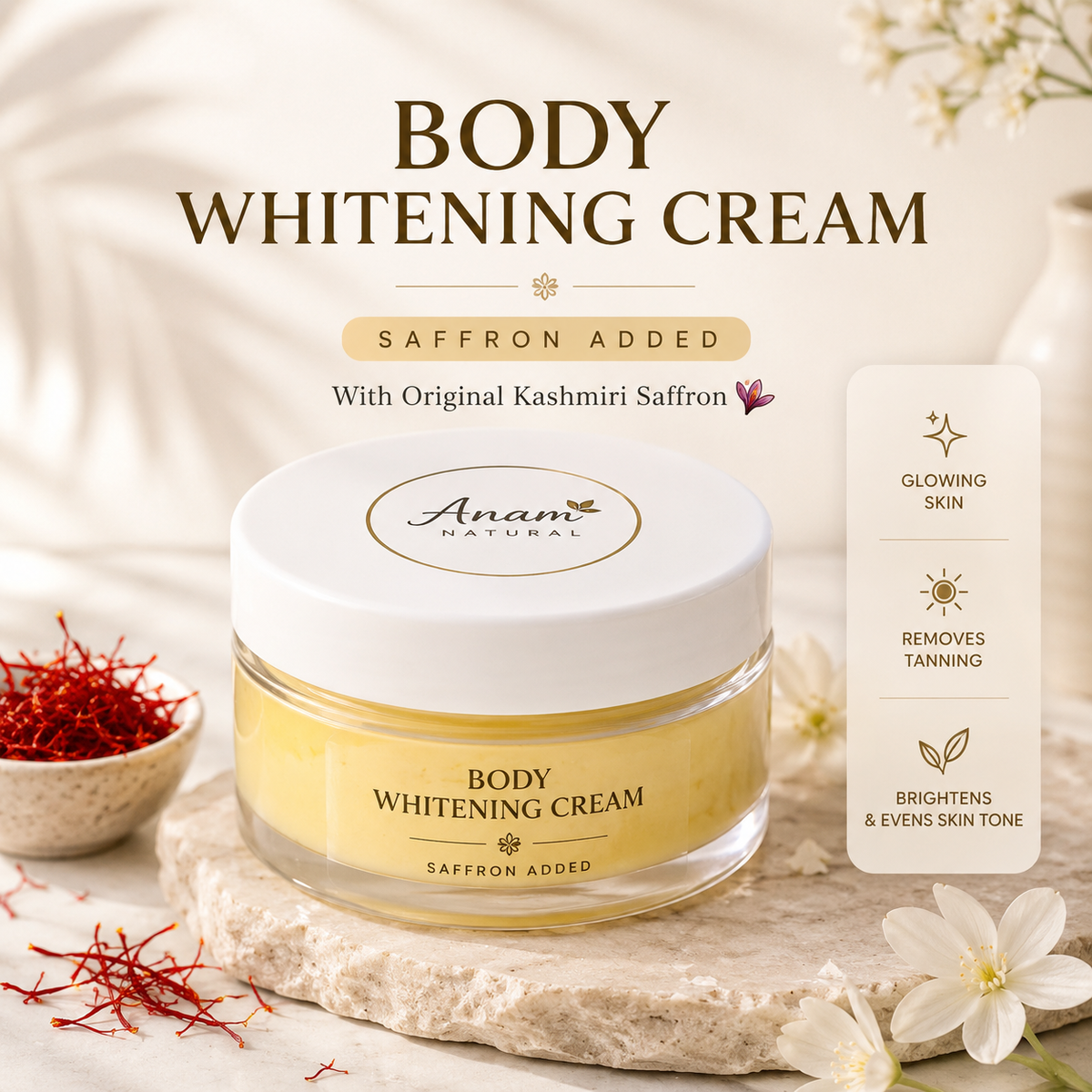Saffron Body Whitening cream 100gms