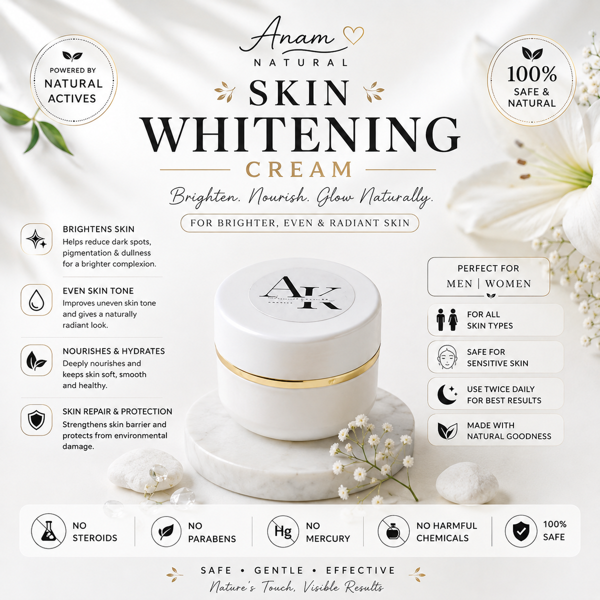 Skin whitening cream 25gm