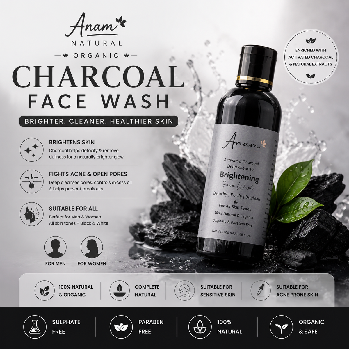 Charcoal Facewash 100ml